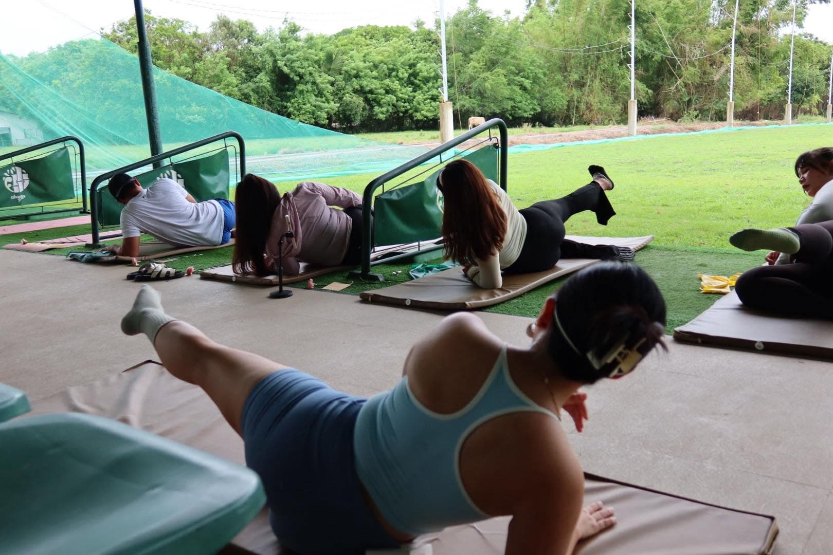 AWC Pilates class in action